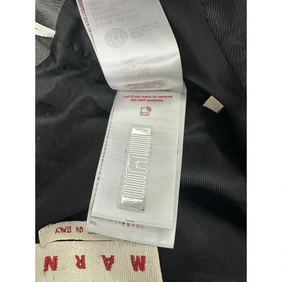 Marni Women's 40 Calf Leather Flared Mini Dress Lined Grey Washed Gorgeous - New - Picture 13 of 16